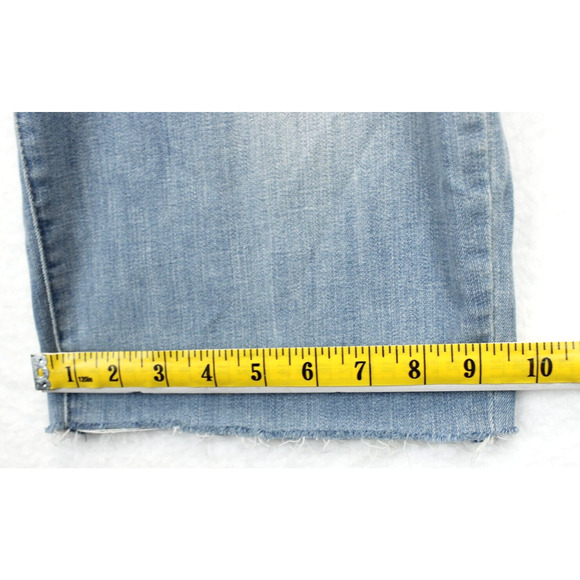 NYDJ Jenna Lift Tuck Ankle Jeans Women 20W Straight Frayed Hem Radiance Blue - Picture 7 of 13